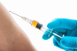 Spritze mit Impfstoff