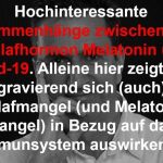 Zusammenhang Melatonin und Covid-19