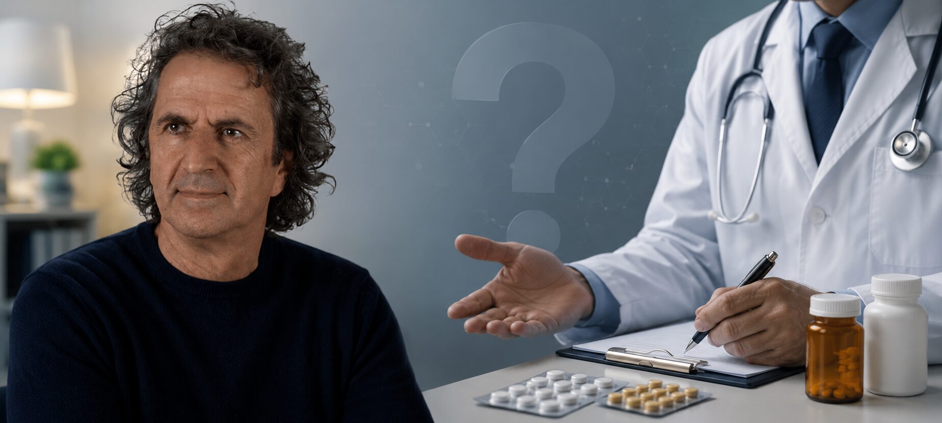 René Gräber hinterfragt, ob Ärzte selbst die Medikamente einnehmen würden, die sie ihren Patienten verschreiben.