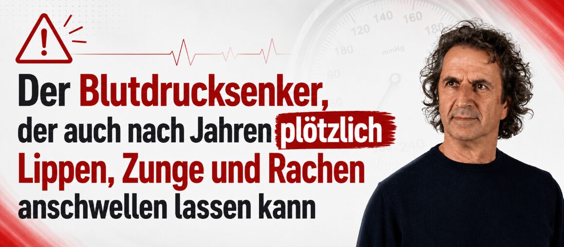 René Gräber warnt vor einem möglichen Angioödem durch ACE-Hemmer mit plötzlichen Schwellungen von Lippen, Zunge und Rachen.