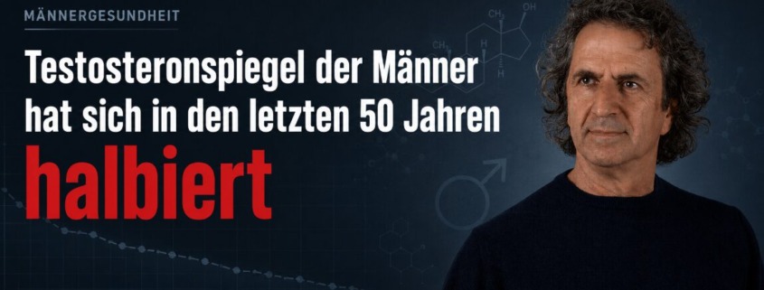 Testosteronspiegel der Männer hat sich in den letzten 50 Jahren halbiert – Beitragsbild mit René Gräber